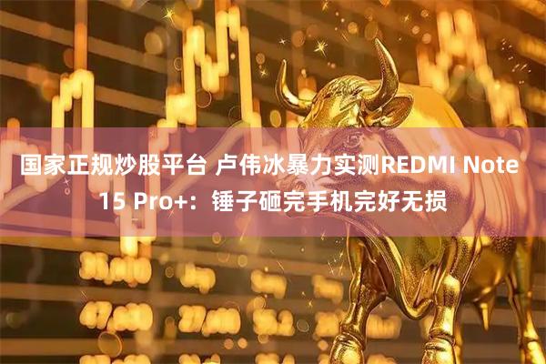 国家正规炒股平台 卢伟冰暴力实测REDMI Note 15 Pro+：锤子砸完手机完好无损